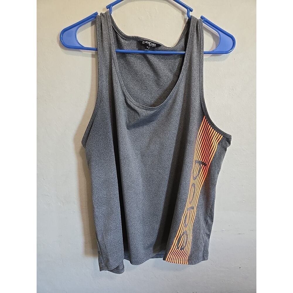 Bebe Sports Workout tank Top size XL Gray